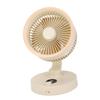 Desk Silent Fan with LED Display Auto Oscillating Table Fan for Bedroom 100 Speeds Adjustment USB Rechargeable