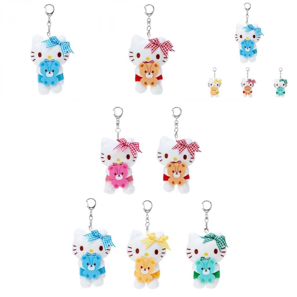 Очаровательная плюшевая игрушка-медвежонок Sanrio, разноцветный брелок-китти для девочек с милым дизайном