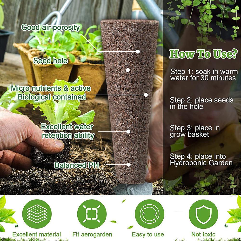 Комплект из 120 семенных коробочек, совместимых с гидропонными материалами всех марок