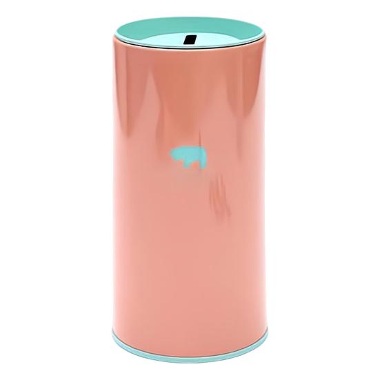 Металлическая копилка большой емкости с рисунком животных, детский цилиндрический сберегательный банк, инструмент для финансового управления