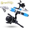 Telescopic Fishing Rod Combo with 2BB Carp Fishing Reel Bass Travel Saltwater Freshwater Fishing