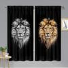 Wild Lion Animal Free Shipping Window Curtains Blinds For Living Room Kid's Bedroom Bathroom Kicthen Office Door Home Decor2Pcs