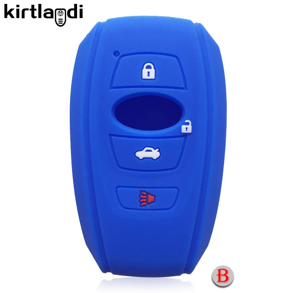 Силиконовый чехол-держатель для ключей, оболочка, чехол для ключа автомобиля для Subaru Forester XV BRZ LEGACY SV 2019 2020, 3/4 кнопки, защита дистанционного бесключевого доступа