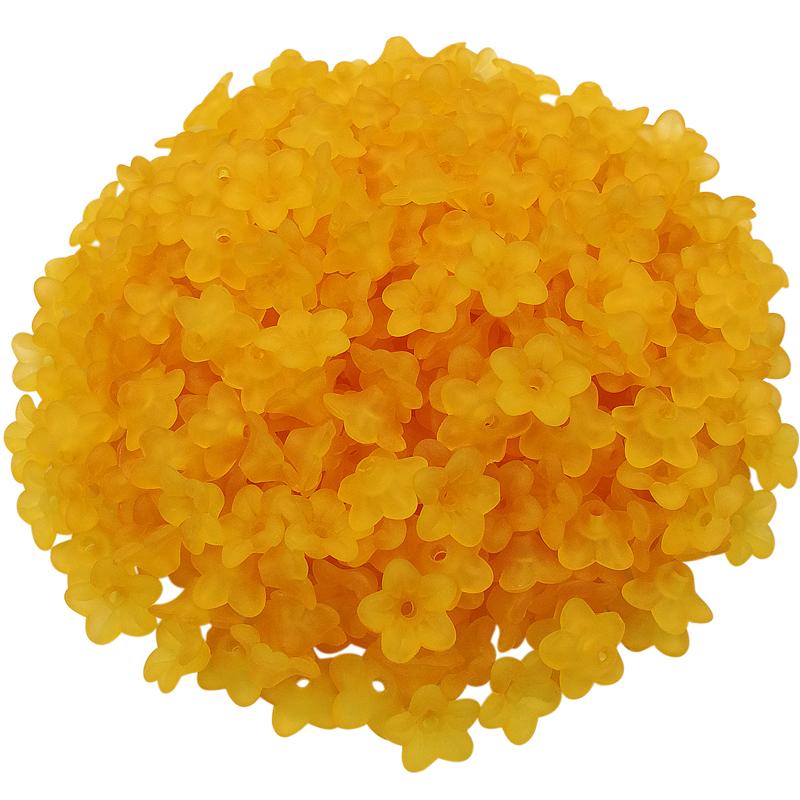 DIY Jewelry Making Fashion Morning Gory Flower Beads Caps Acrylic Multicolor Handmade Accessories Findings