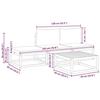 VidaXL Ensemble de canapés de jardin 4 pièces avec coussins en bois d'acacia et rotin 3278889