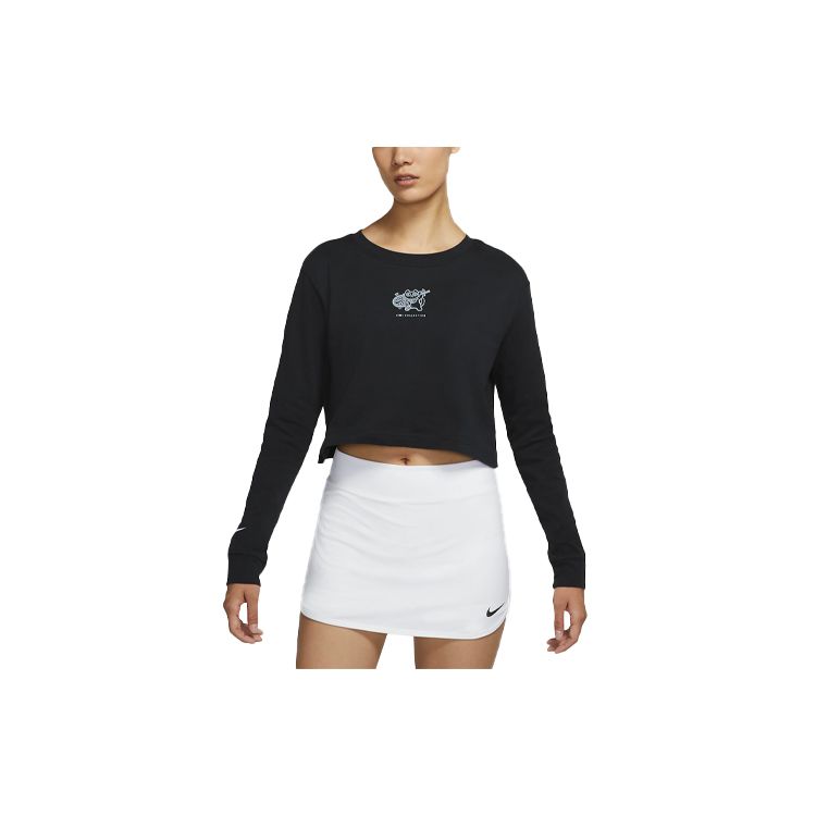 Nike Женский укороченный топ с длинным рукавом для тенниса Naomi Osaka DJ7942-010