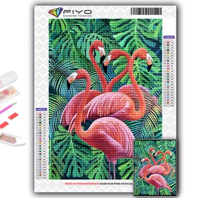 5D Алмазная картина Животное Фламинго DIY Алмазная вышивка Горный хрусталь Украшение дома