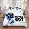 Astro Bot Rescue Mission Print 3Pcs Bedding Setduvet Cover With 2 Bedropillowcase Home Birthday Gift