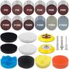 133 PCS 3 Inch Sanding Disc Drill Polishing Kit,60-10000 Grits Sandpaper Buffing Pads with Hook and Loop Sanding Discs