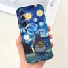 Мультяшный чехол для телефона T-Totoro-ES для Samsung S25, S24, S21, S22, S23, S30, Ultra, S20, Plus, Fe, Lite, Note, 10, 9, 5G Черный чехол