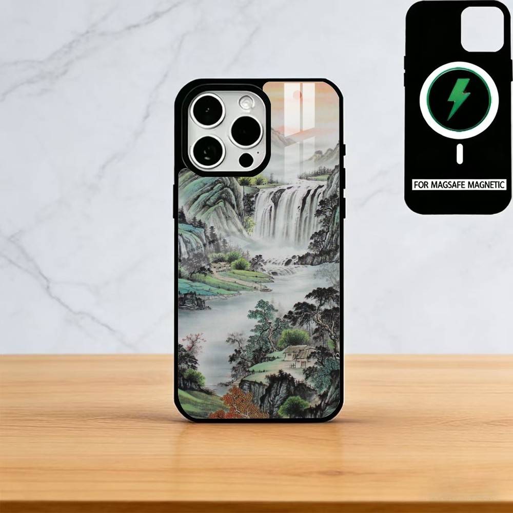 Lnk Art Print Phone Case For iPhone17,16,15,14,13,12,11 Plus,Pro Magnetic For Magsafe Wireless Charging