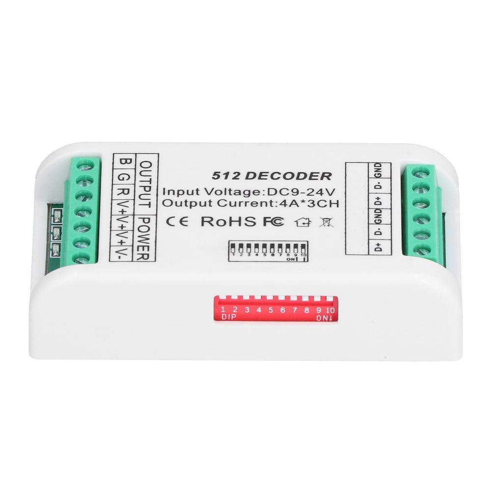 Plastic Material RGB Controller 9‑24V DC LED Strip Controller LED Decoder Controller LED Module