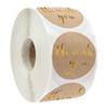 50-500pcs Lot Vintage"Thank You" Round Kraft Paper Seal Sticker For Handmade Products Baking Products Sealing Sticker Label
