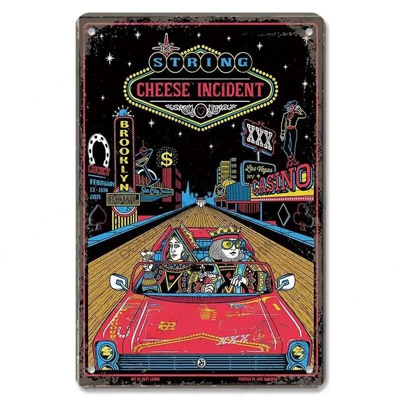 Welcome To Las Vegas Plaque Metal Tin Signs Vintage Decor Nevada Casino Metal Posters Wall Art Decor