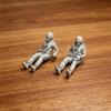 2 Figures F-16 Pilot 1/48 Scale Fighter Jet Pilots F-16D Model