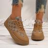 New Pattern Spring and Autumn New Designer Women's Board Shoes Fashion Low Top Plaid Casual Shoes Sneakers Ladies Sneakers
