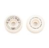 Miles Wheels 99a 53mm Conical Hard Skateboard Set of for Street Skateboarding Wheels, 4, White,