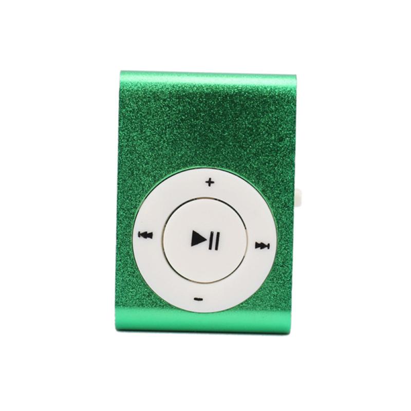 Спортивный мини-MP3-плеер с клипсой, стереофонический музыкальный динамик, USB-кабель для зарядки, наушники 3,5 мм, поддержка Tf