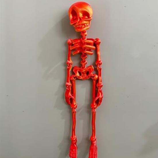 1/6Pcs Poseable Skeleton Refrigerator Magnet Halloween 3D Movable Joints Skeleton Articulated Skeleton Magnetic Fridge Decoration Ornament