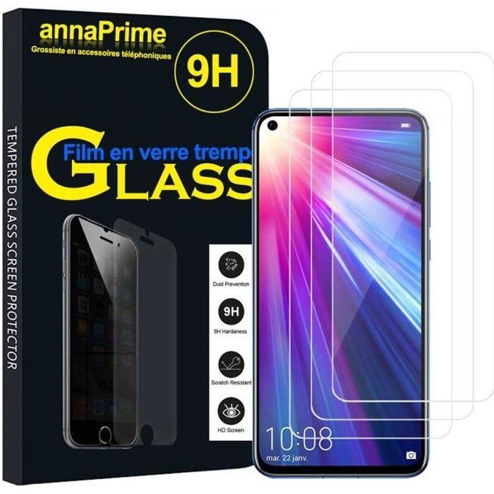 Film de protection écran - VCOMP - Huawei P40 Lite/Nova 6 SE - Lot de 3 - Verre Trempé - Résistant aux rayures