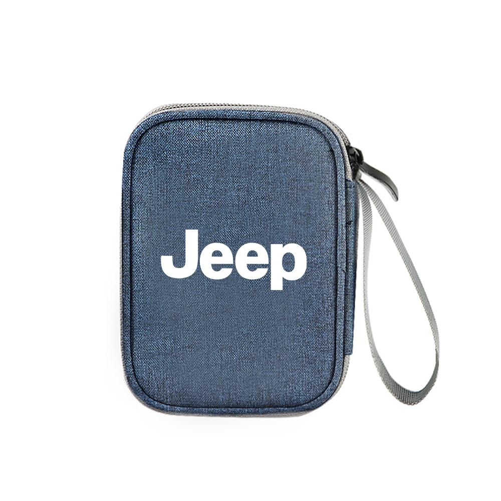 Multifunction Car Storage Bag Key Case USB Organizer Stowing Tidying Acceccories For Jeep JPB Renegade Wrangler Compass Cherokee