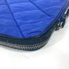 MONCLER logo tablet case Clutch bag Pouch Nylon blue/Black