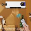 Wall-Mounted Bedroom Heater Temperature Adjustable Remote Control Silent Operation Energy-efficient Portable Heater Air Conditioner