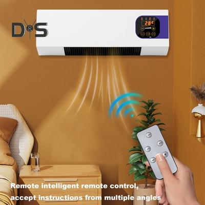 Настенный обогреватель для спальни с регулируемой температурой и дистанционным управлением. Бесшумная работа. Энергосберегающий портативный обогреватель. Кондиционер.