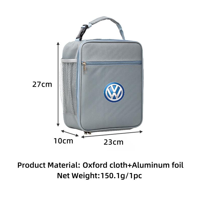 opq1 Car Insulated Lunch Bag Ice Pack Food Container Food Picnic Bags For VW GTI T5 Scirocco Polo T5 Passat B6 Golf 3 4 5 6 Tiguan