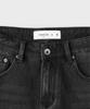 PANICALE Black Brushed Washed Denim Pants