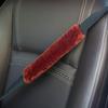 2 Pcs/Set Fashion Soft Auto  Harness Cover Plush Car Seatbelt Shoulder Pad  Seat Belt