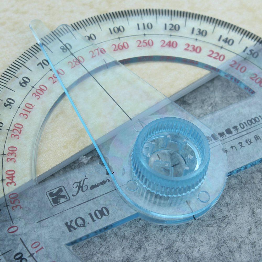 School Supplies Swing Arm 360 Degrees Protractor Goniometer Measuring Tools Pointer Angle Ruler