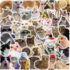 Cute Cat Cartoon Graffiti Stickers: Waterproof DIY Decorations for Notebooks & Suitcases