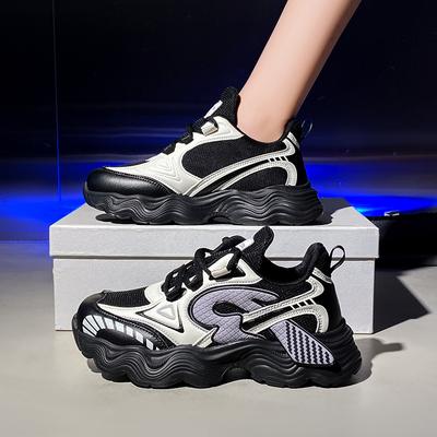 Обувь для родителей и детей, кроссовки для папы, кроссовки для мамы и дочери, корейская версия, модные, универсальные, на платформе, молодежные 28-40, кроссовки для девочек