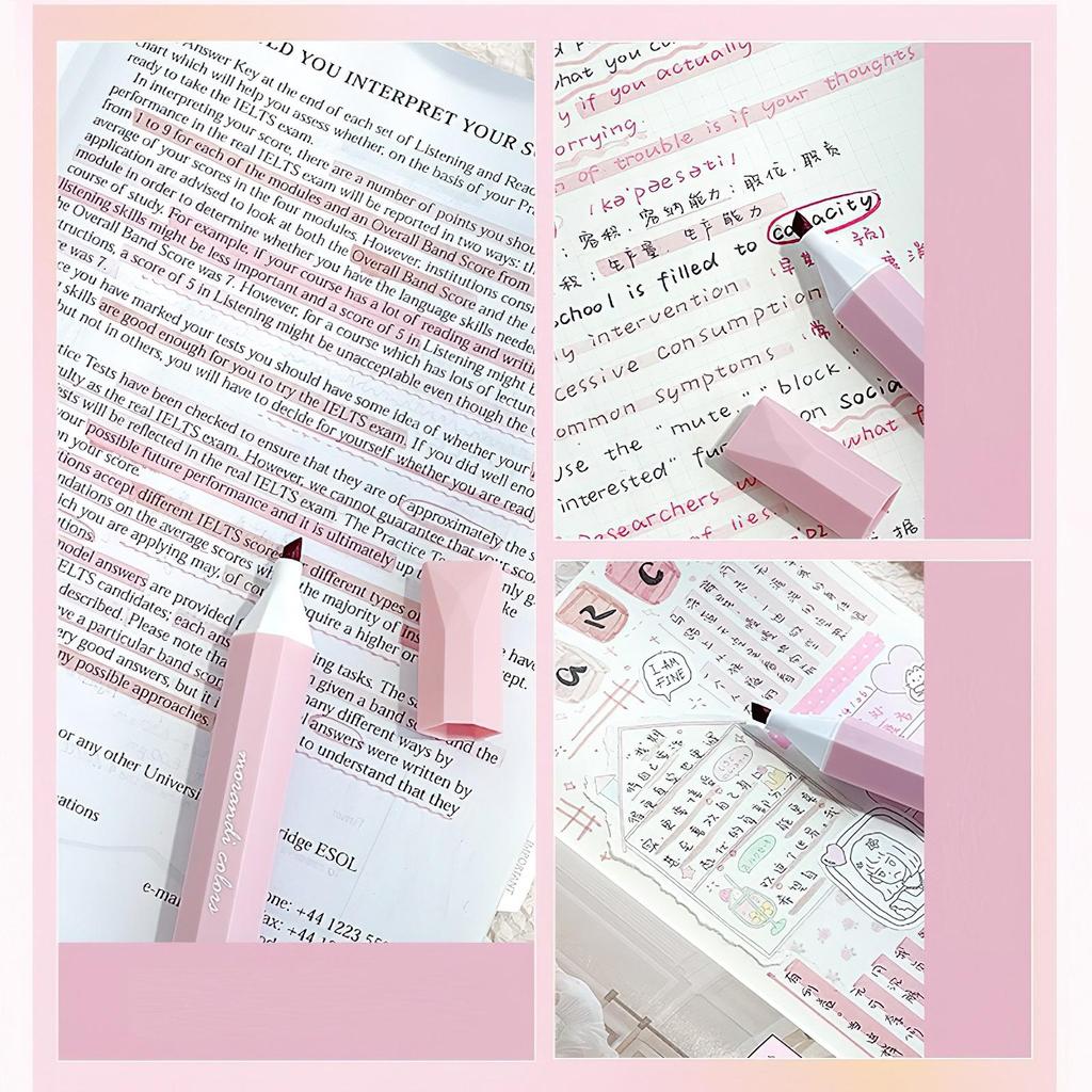 4 шт. Morandi Color Highlighter маркеры набор градиентных цветов кисть наконечник для рисования живопись