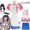 Аниме игра Danganronpa Mikan Tsumiki, женское платье для косплея, униформа горничной, полный комплект, карнавальные костюмы на Хэллоуин