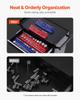 Magnetic Socket Organizer Set 4PCS Socket Trays Blue & Red for Metric SAE