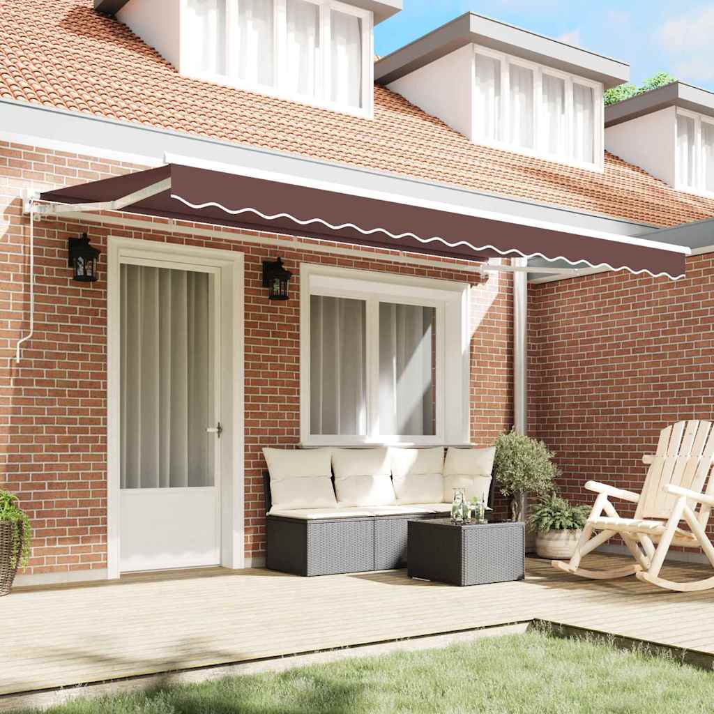 Replacement Awning Fabric Brown 4 x 2 m Polyester