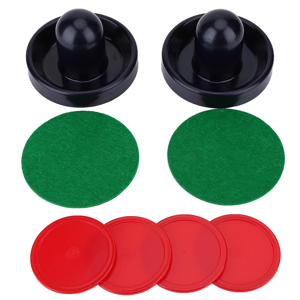 Plastic Lightweight Goalies Ice Hockey Pushers Pucks Set Replacement for Tables Game