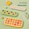 ecoco Press-Type 21-Grid Silicone Ice Cube Tray