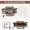 LOVEVOOK Laptop Tote Bag for Women,Leather Work Bag, Waterproof Business Teacher Bag,Large Computer Handbag Purse Briefcase,Office Gifts for Women