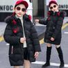 Cozy And Stylish Girls Cotton Jacket With Detachable Hood For Winter Fashion