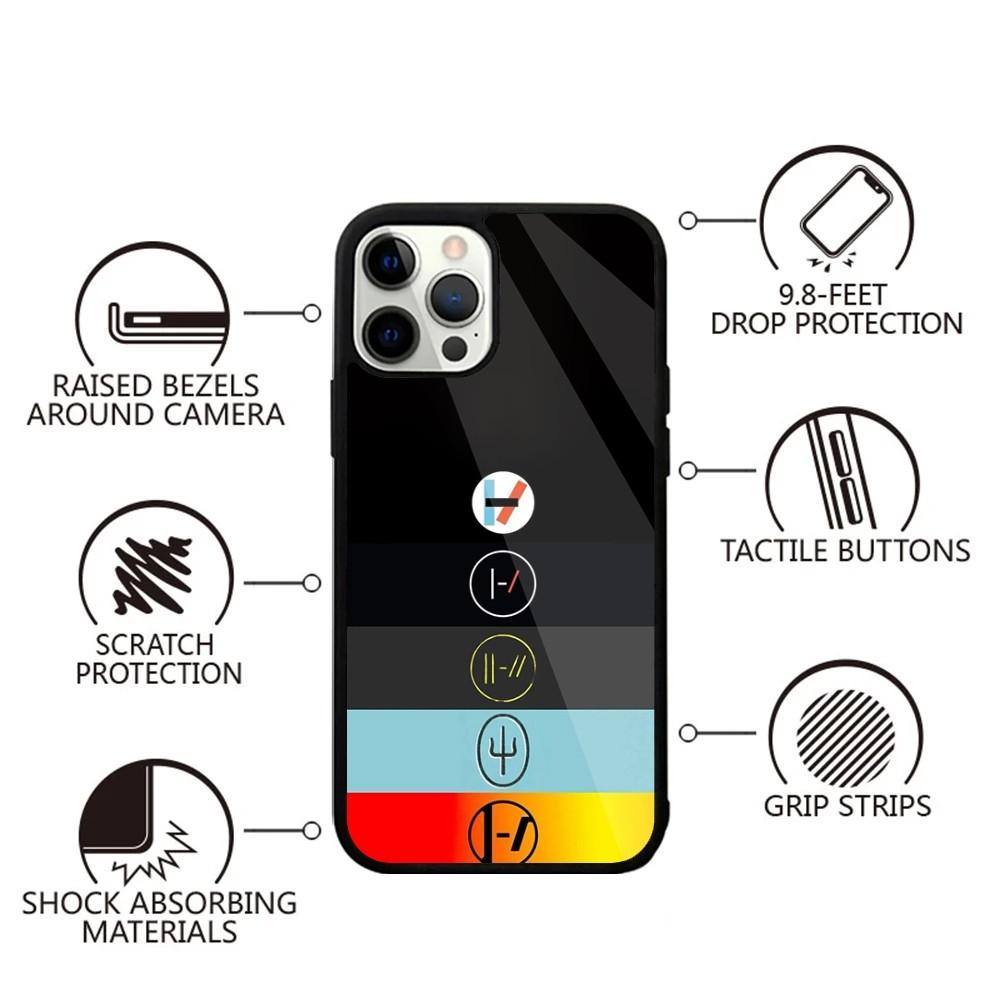 Чехол для телефона Twenty one pilots Для iPhone 15,14,13,12,11,Plus,Pro,Max Mini Магнитная беспроводная зарядка Magsafe