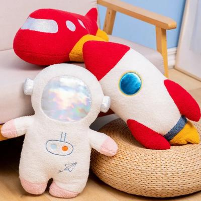 Милая плюшевая игрушка-подушка в виде астронавта, плюшевая ракета, спящая кукла, плюшевый игрушечный самолет, диванная подушка, детская игрушка, детский подарок