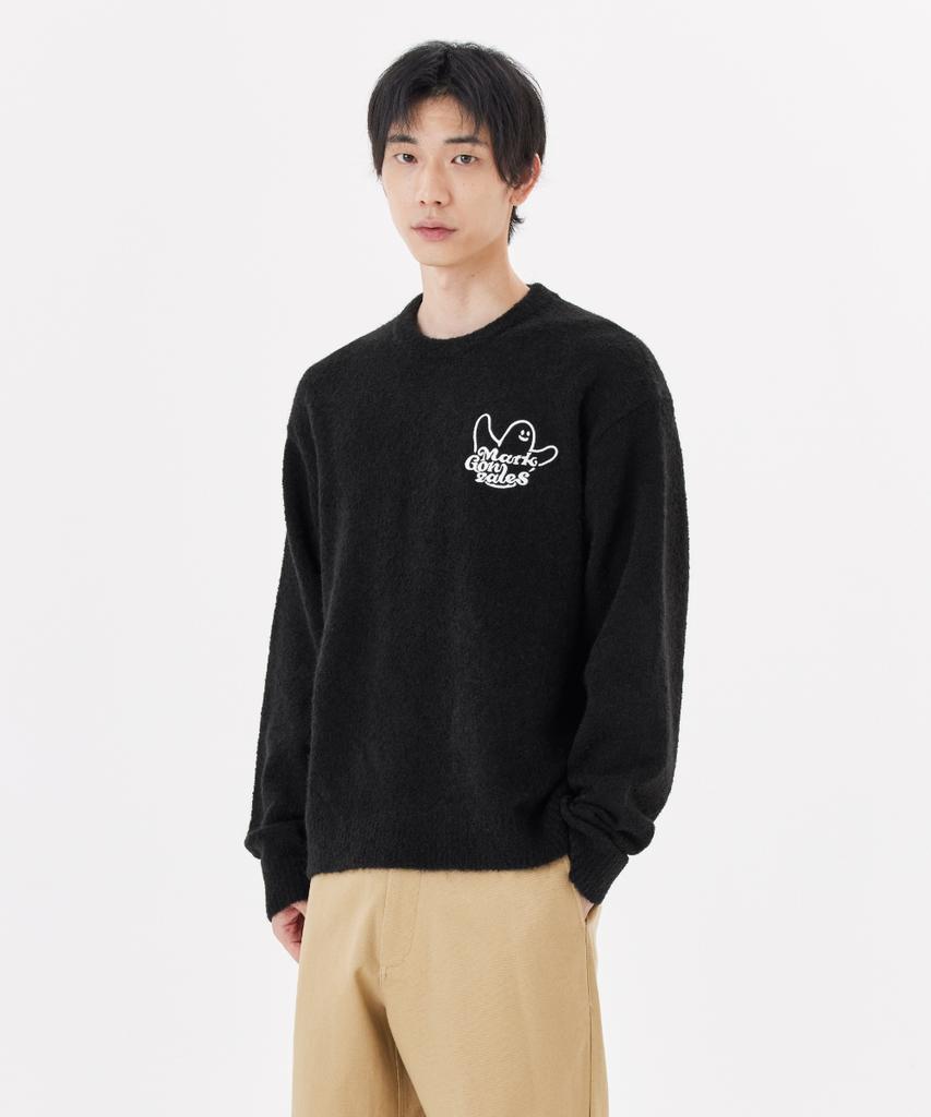 MARK GONZALES New Angel Boucle Knit - Black