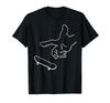 Fingerboard 360 Flip Outline Finger - Skateboard Hobby T-Shirt