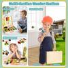 Children's Wooden Toy Tool Box Montessori Toy Educational Games Tool Box Children Children's Toy From Gift Girls Boys 2 3 4 5 6 Years 34 Pieces