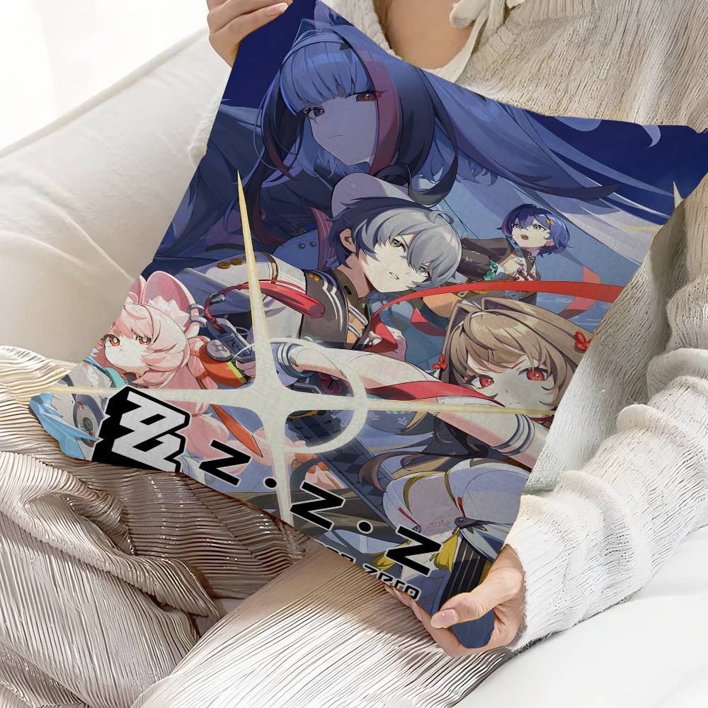 Anime Game Zenless Zone Zero Cushion Cover Inches Farmhouse Decor Home Throw Pillow Covers for Couch Decorations