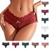 Women's Solid Color Lace Sexy Low Waist Seamless Breathable Bow Panties