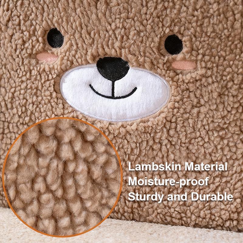 Складная коробка для хранения из кораллового флиса, трехмерный узор с кошкой, большая вместимость для сортировки и хранения детских игрушек